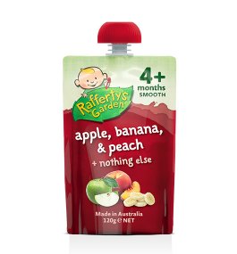 Rafferty’s – Apple, Banana & Peach Smooth Baby Food