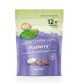 Rafferty’s – Yoghurt Coated Puffs Blueberry
